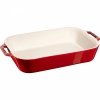 Zestaw 3 Półmisków Prostokątnych, Czerwony Cooking Staub